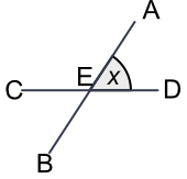 Labelling angles at crossing lines