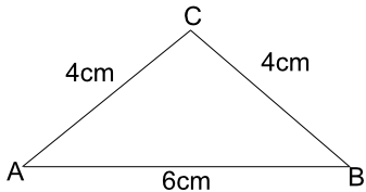 Drawing an isosceles triangle