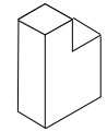 Isometric view of an object