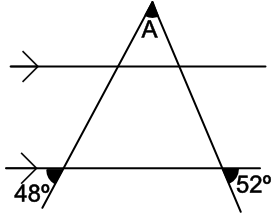 Problem with triangle intersected by parallel lines