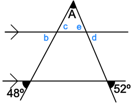 Solving a problem where a triangle is intersected by parallel lines