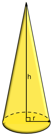 Volume of a cone