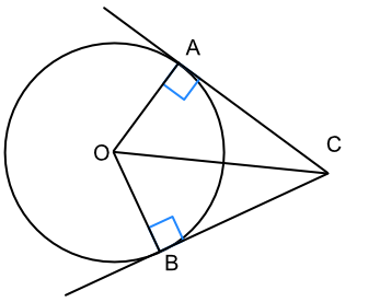 triangle with circle outside