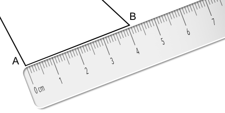 5 cm on a ruler. 