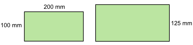 Similar rectangle using a scale factor